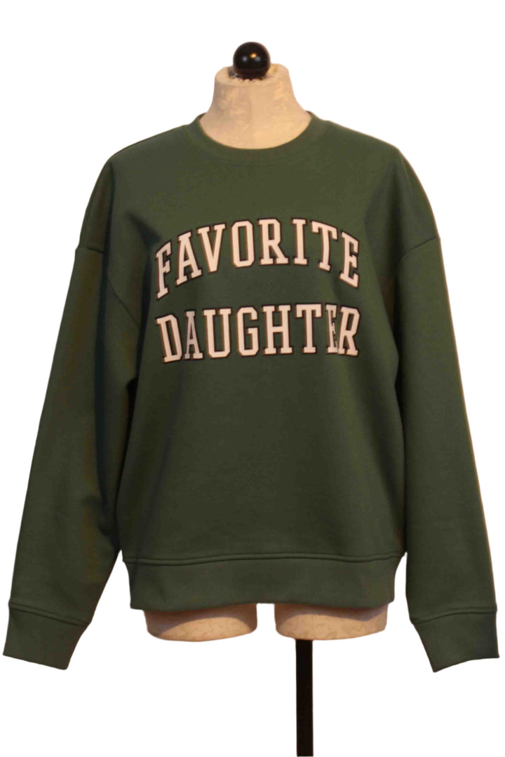  Evergreen Collegiate Sweatshirt by Favorite Daughter 