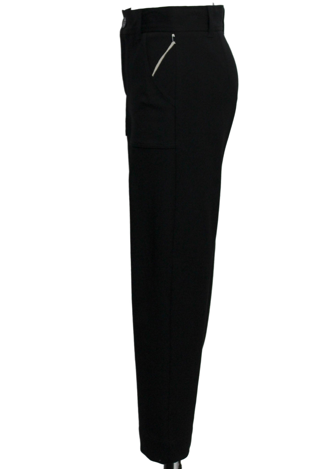 side view of Black Rylee Cropped Pant by Fifteen Twenty 