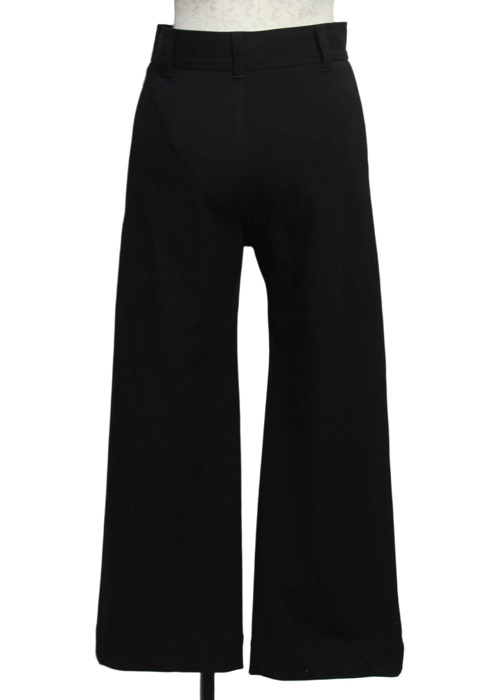 back view of Black Rylee Cropped Pant by Fifteen Twenty 