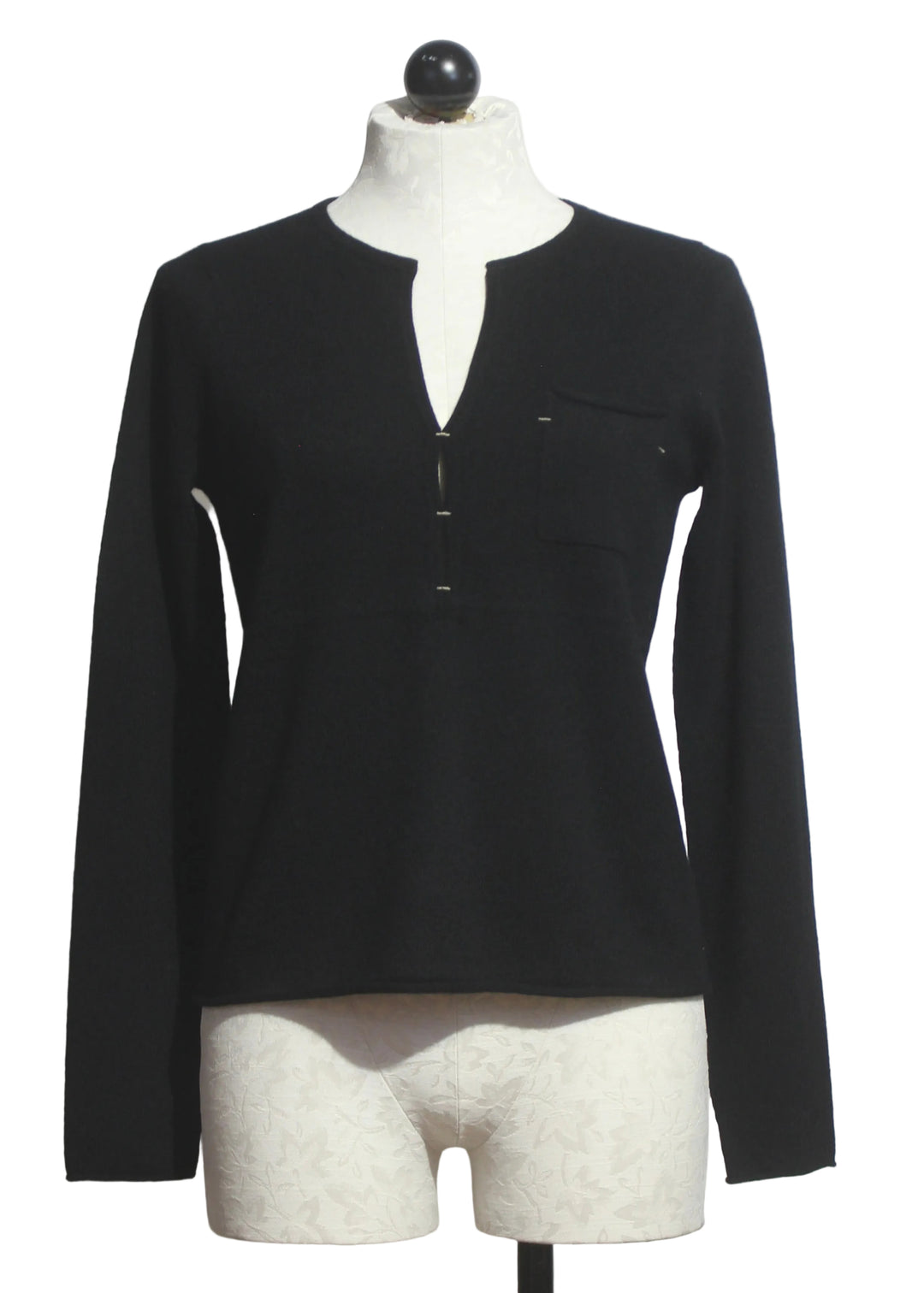 The Pure Pocket Sweater by Lisa Todd in Onyx