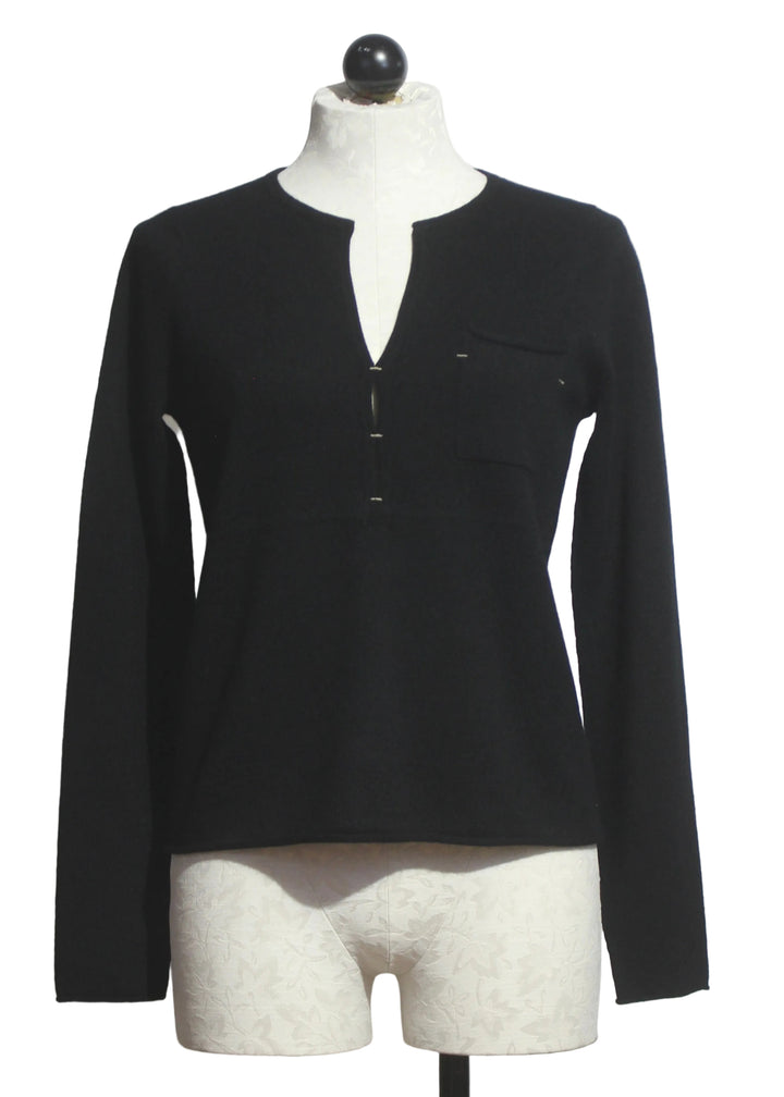 The Pure Pocket Sweater by Lisa Todd in Onyx