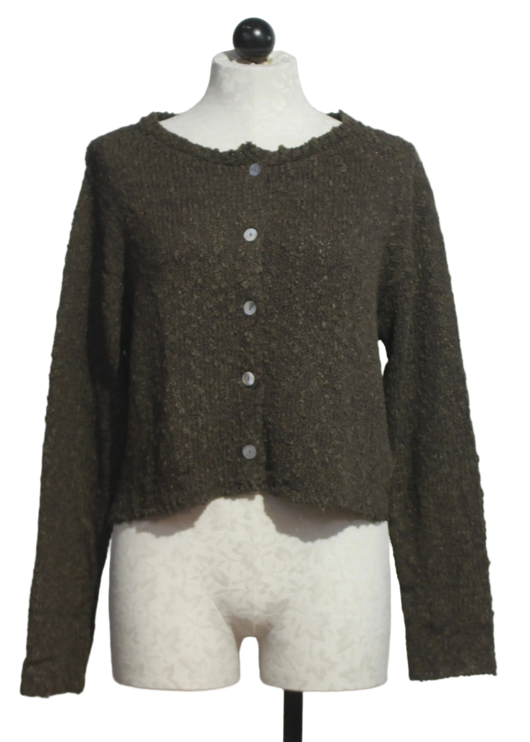 The La Petite Cardi by Island Tribe Knits in Chocolate