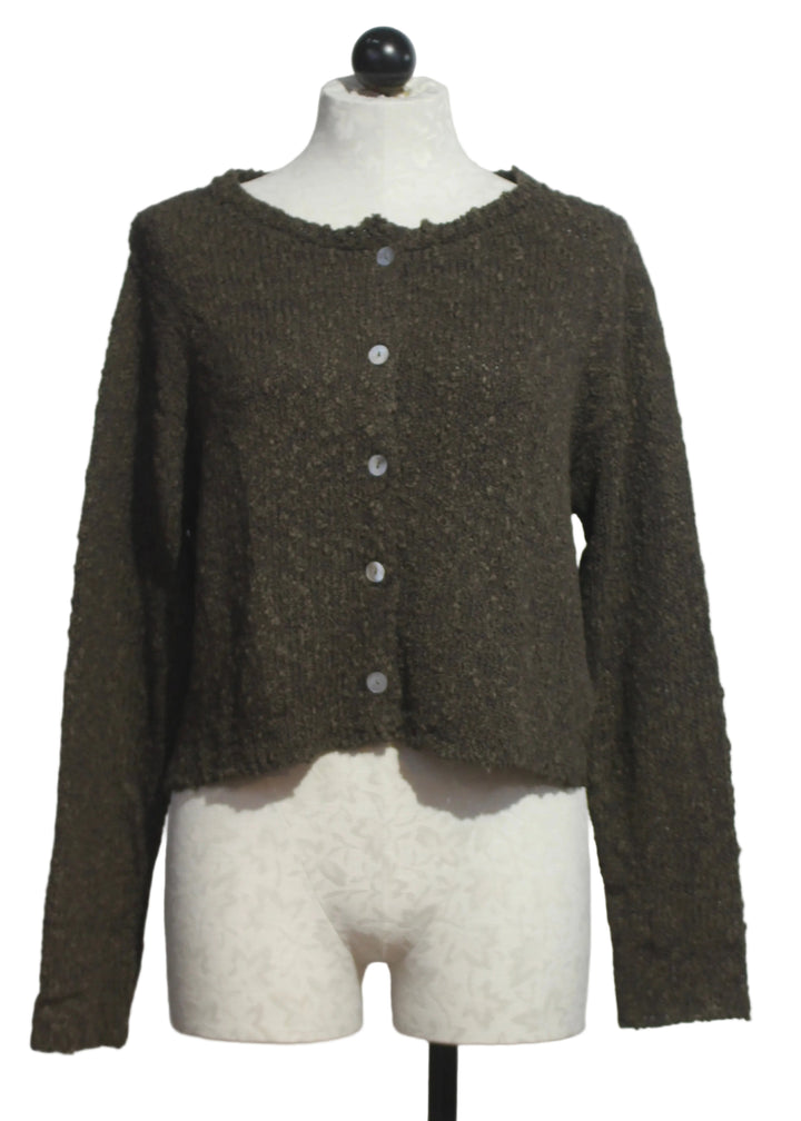 The La Petite Cardi by Island Tribe Knits in Chocolate