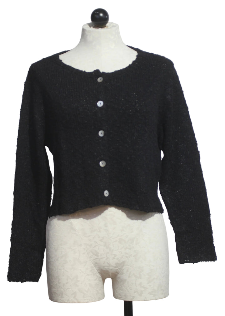 The La Petite Cardi by Island Tribe Knits in Black
