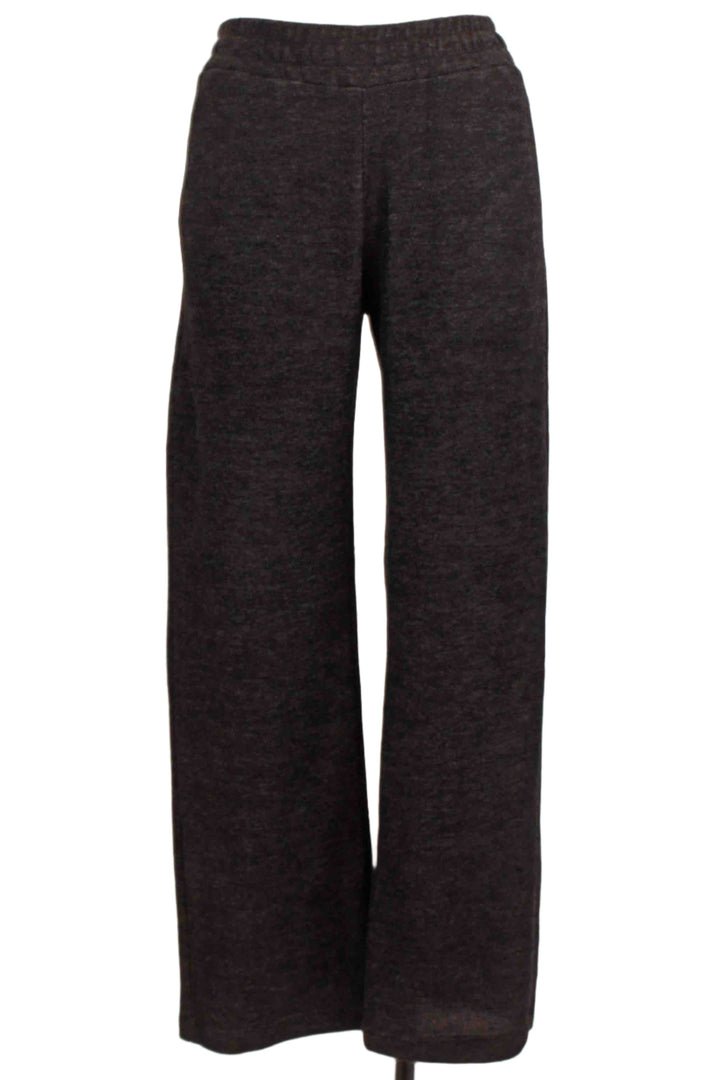 Black Brushed Pull-On Pants with side Pockets by Nally and Millie