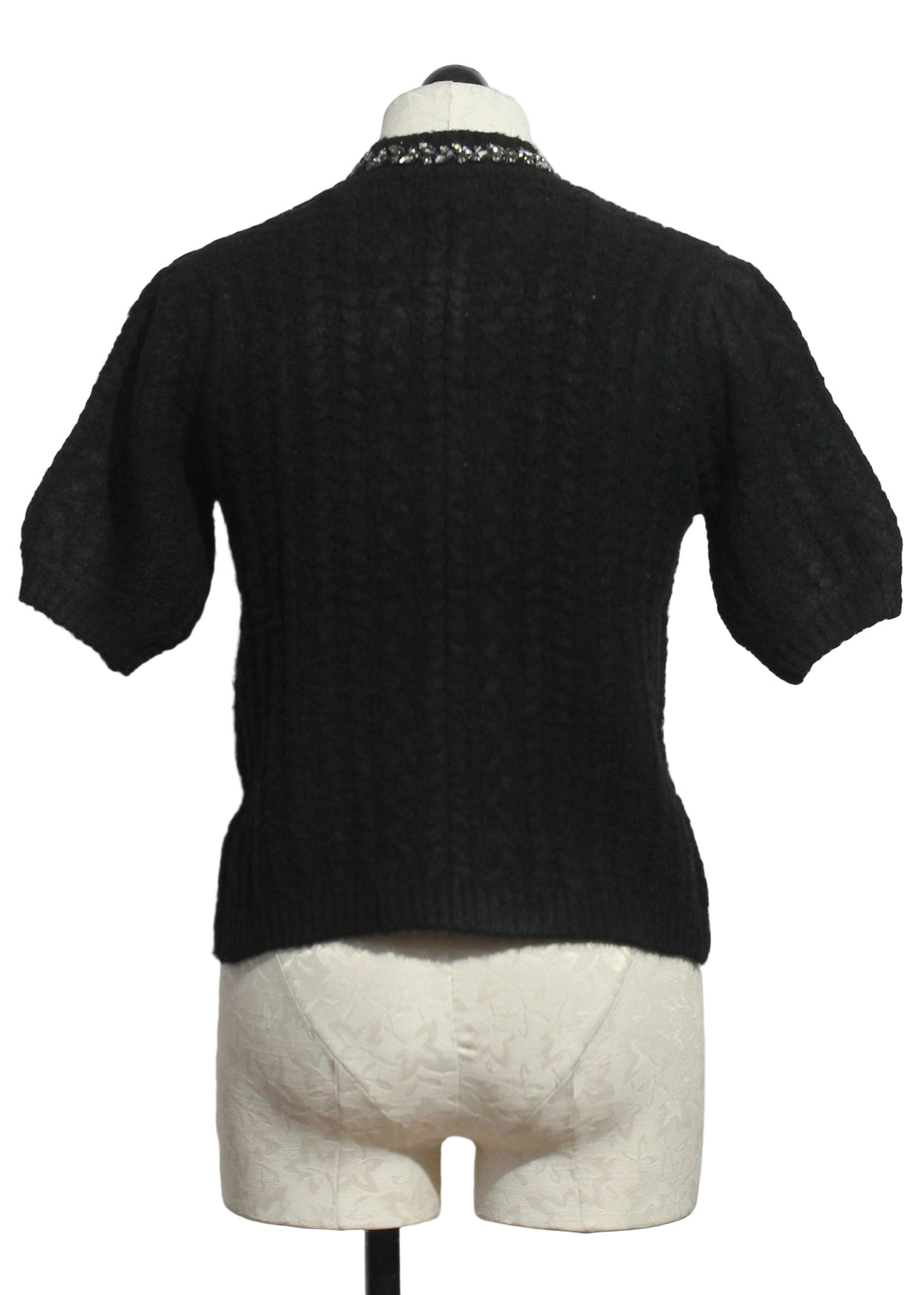 Back view of Glitzy Night Short Sleeve Maxwell Cardigan by John and Jenn