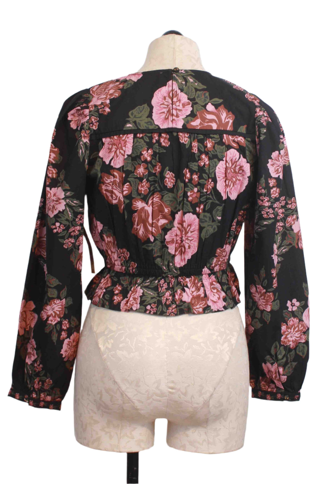 back view of The Bernadette Blouse by Cleobella  in the Juliet Floral Print