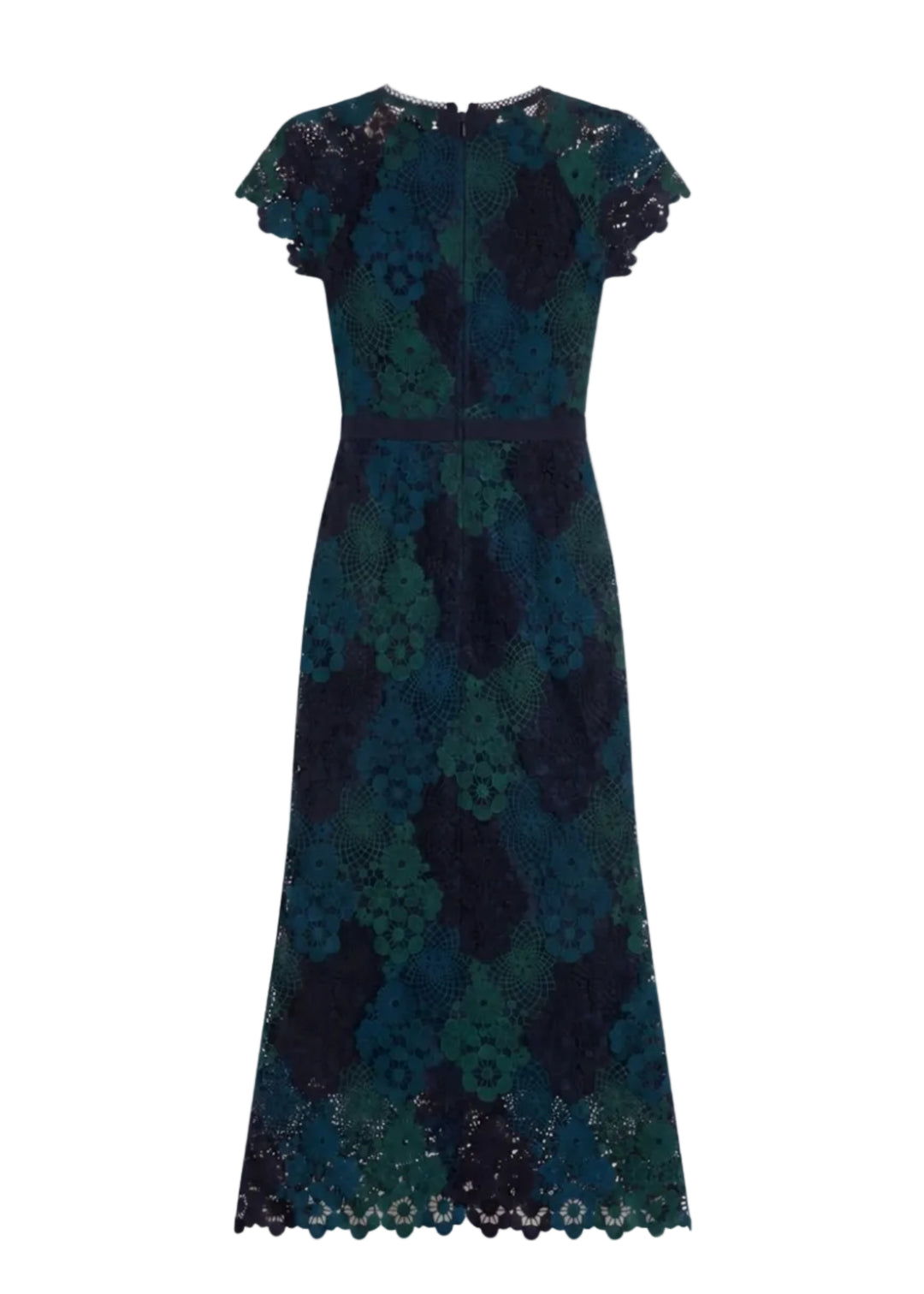 back view of the Waverly Dress by Cartolina in Lakeside Ombre Lace