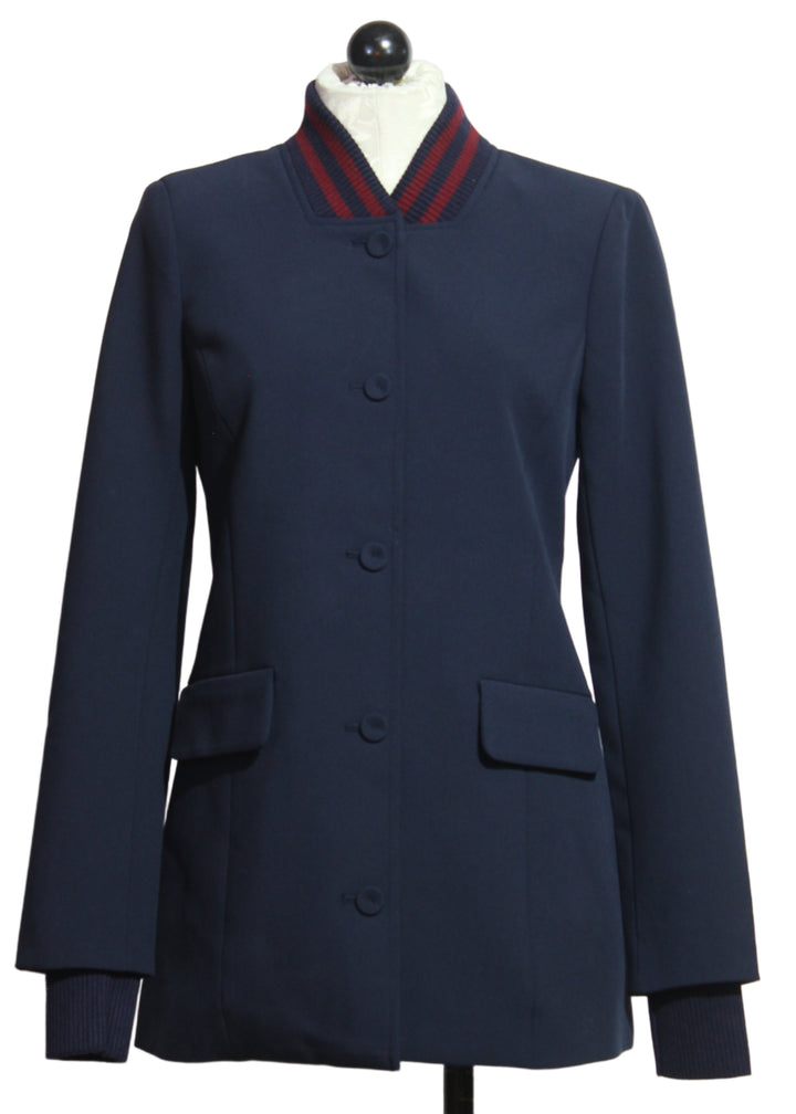 The Varsity Blazer by Favorite Daughter in Navy and Vino