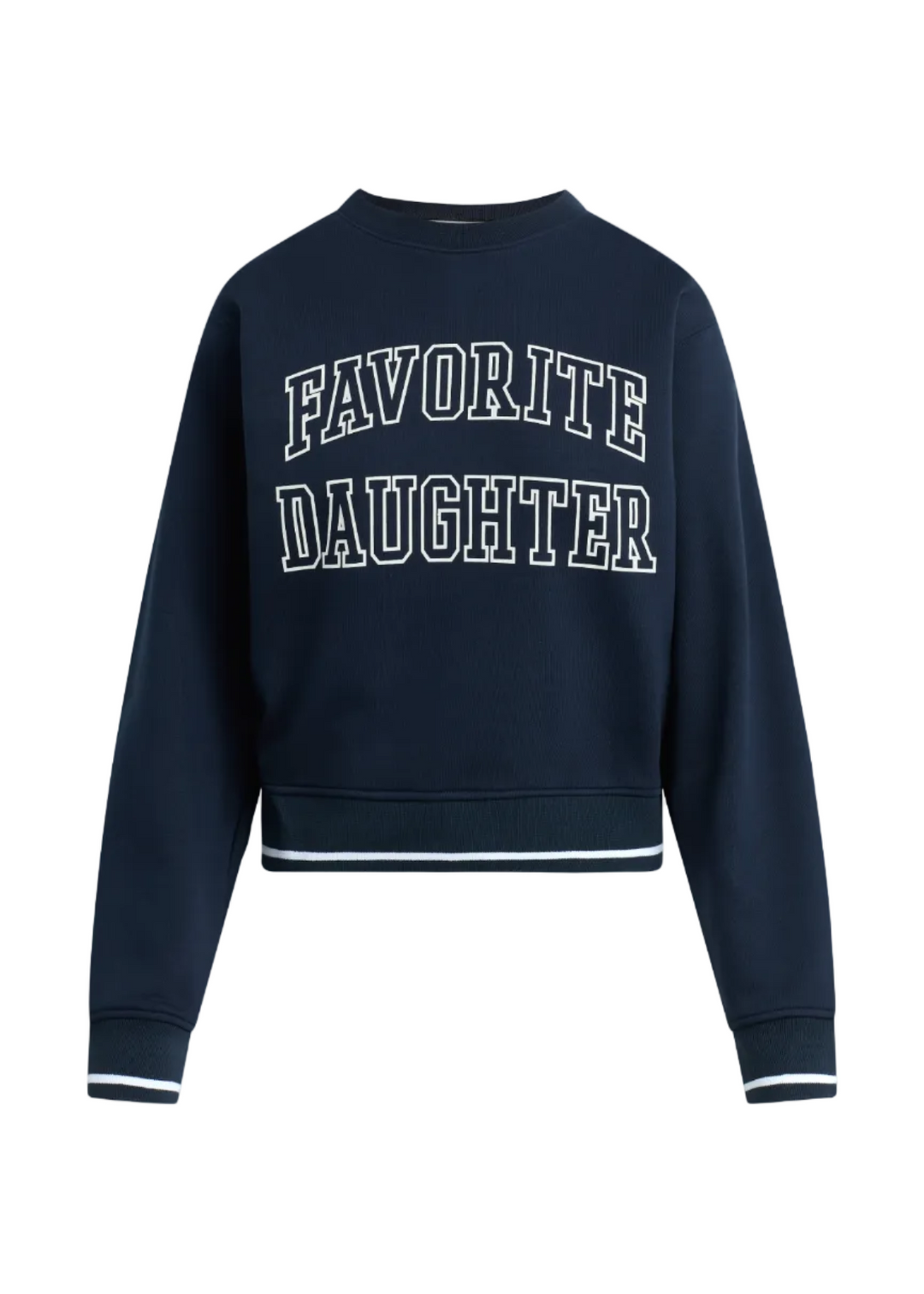 The Collegiate Sport Classic Sweatshirt by Favorite Daughter in Navy/White