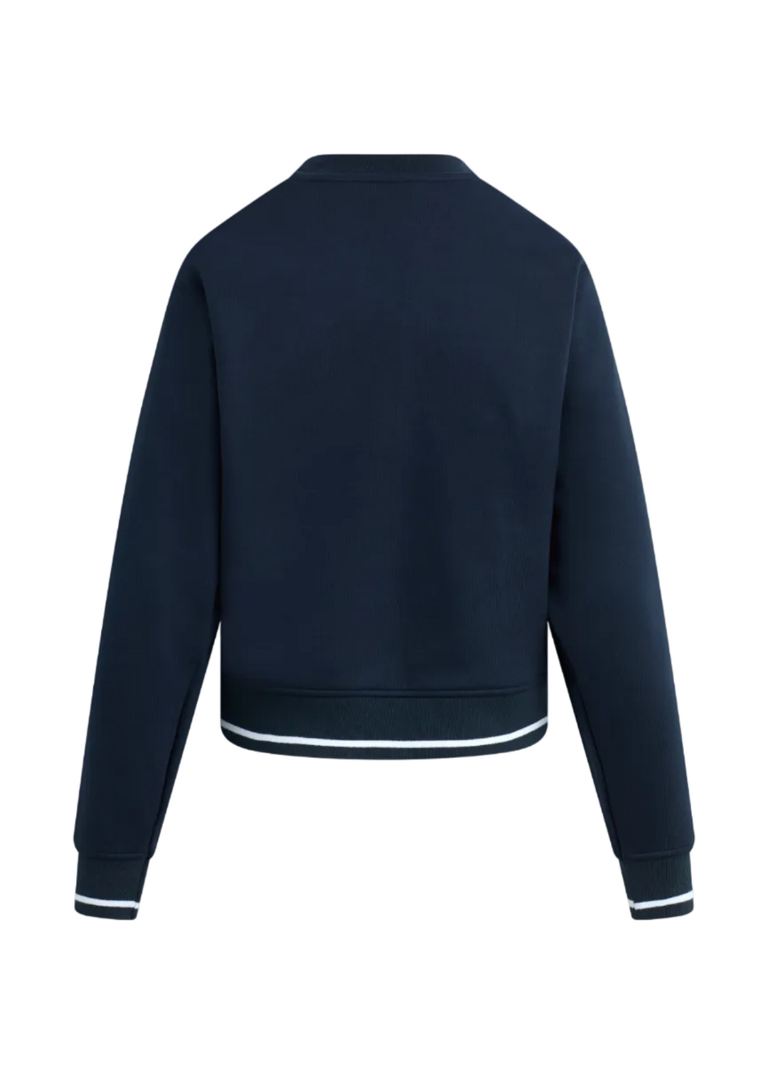 back view of The Collegiate Sport Classic Sweatshirt by Favorite Daughter in Navy/White
