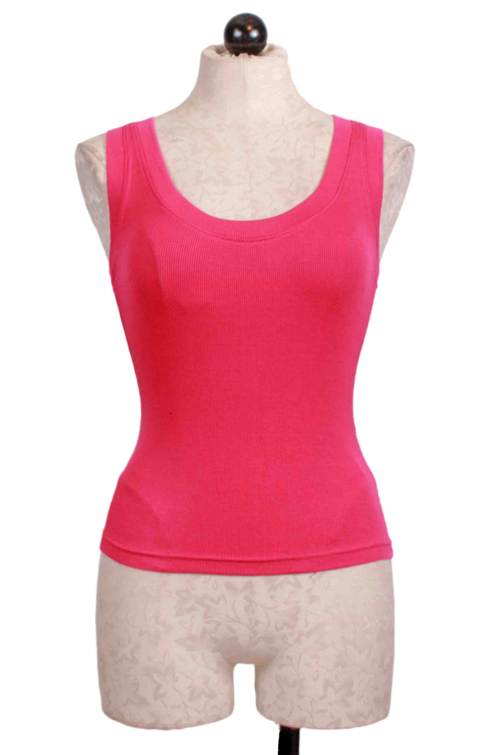 Cerise The Ribbed Tank by Favorite Daughter