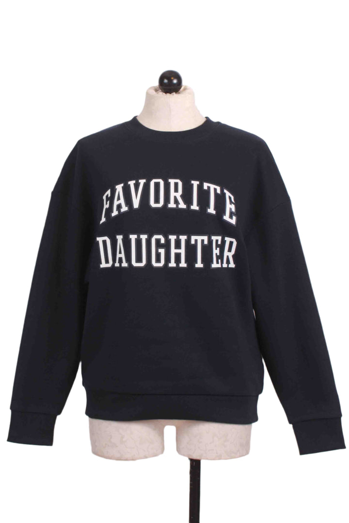 Navy with White Collegiate Sweatshirt by Favorite Daughter