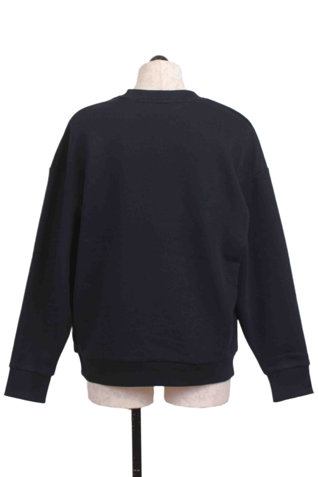 back view of Navy with White Collegiate Sweatshirt by Favorite Daughter