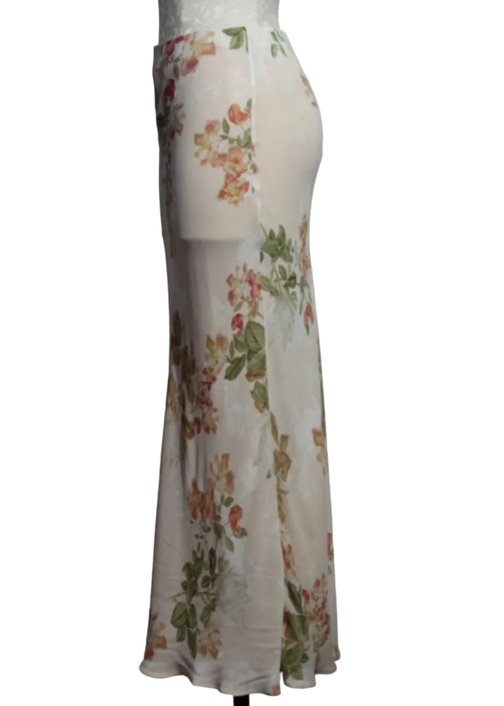 side view of Light Peach Rose Favorite Skirt by Favorite Daughter