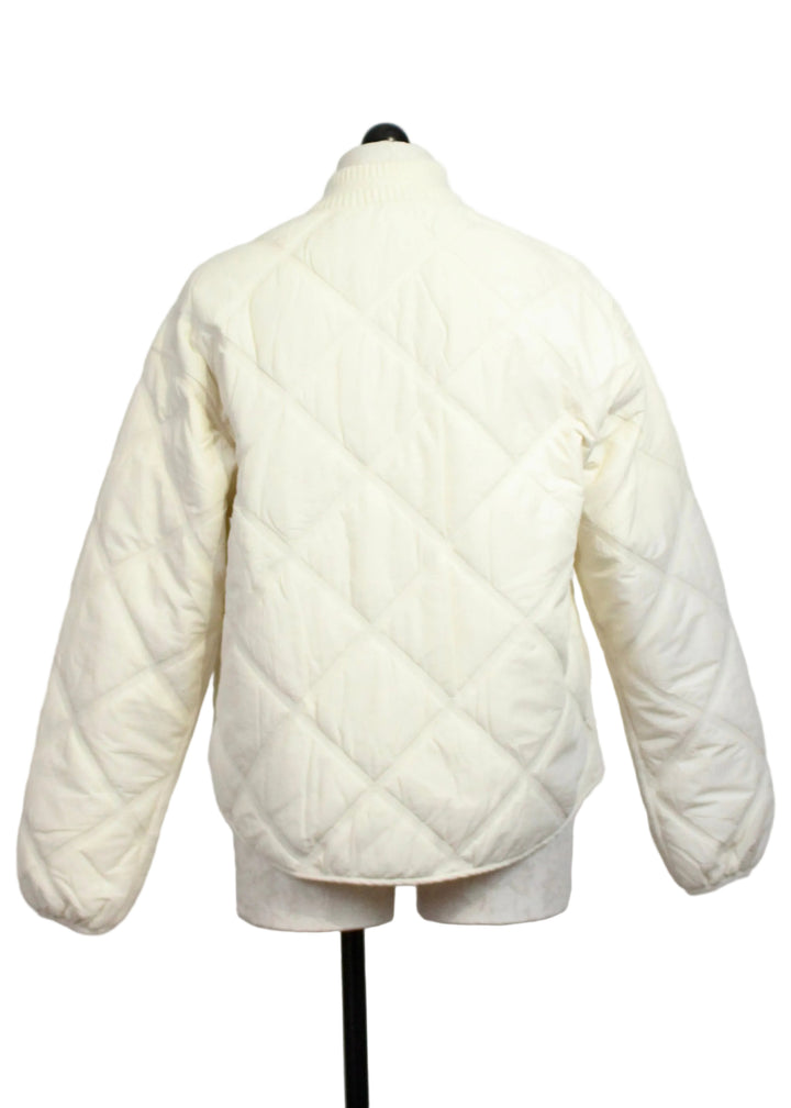 Back view of the Winter White Take A Stroll Jacket by Favorite Daughter