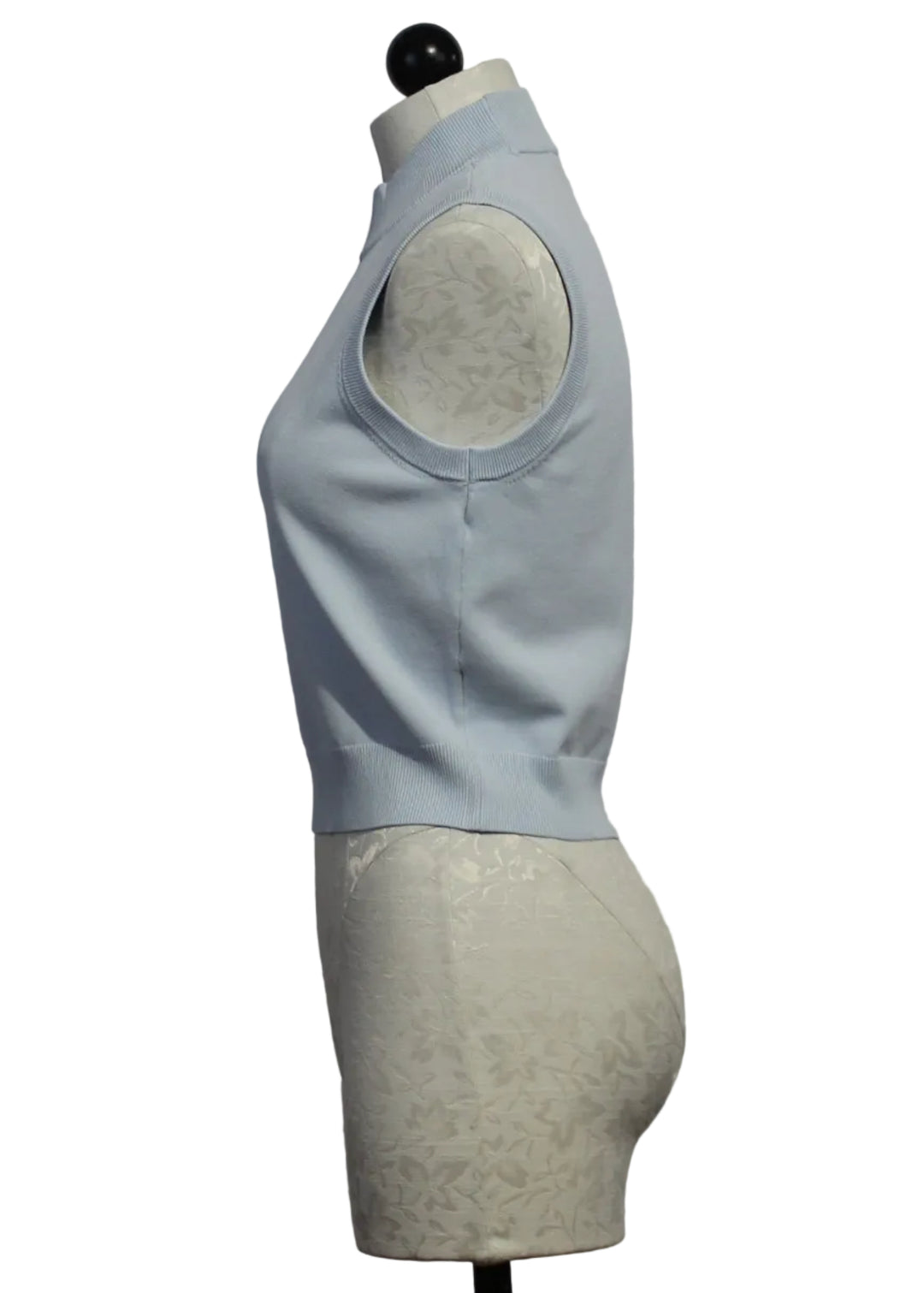 Side view of the Cecelia Sky Blue Tank by Favorite Daughter