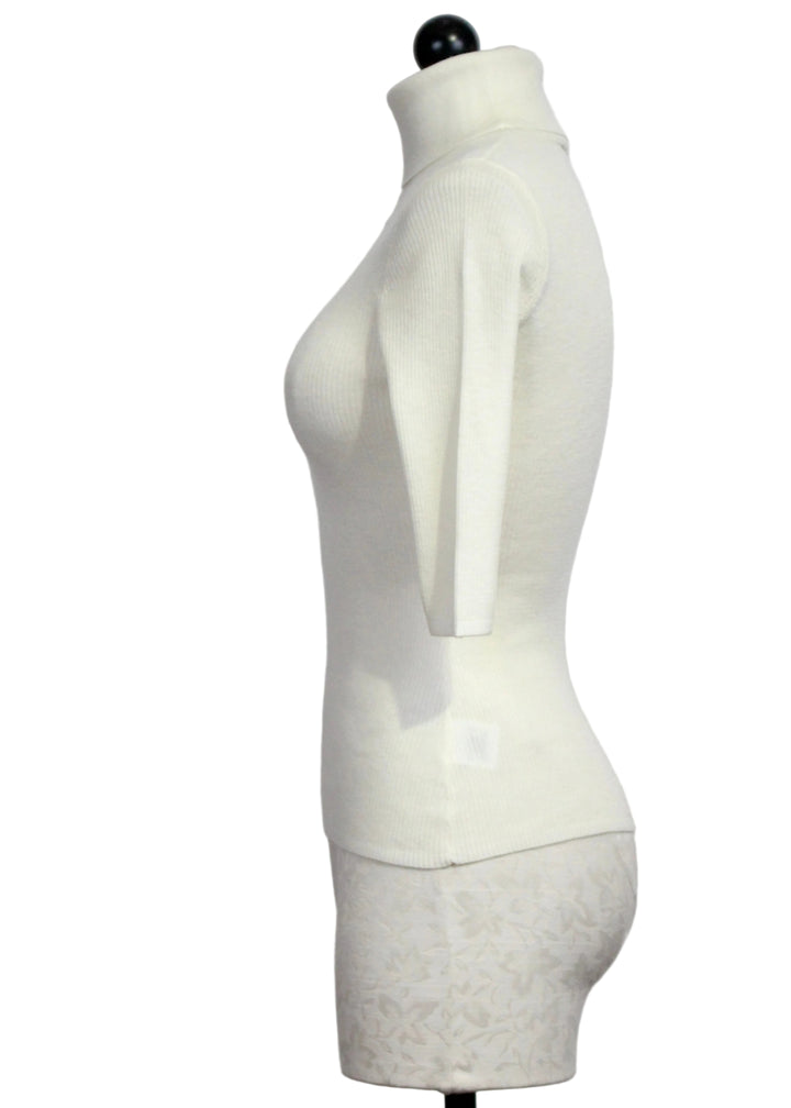 Side view of Ivory Amelia Top by Favorite Daughter