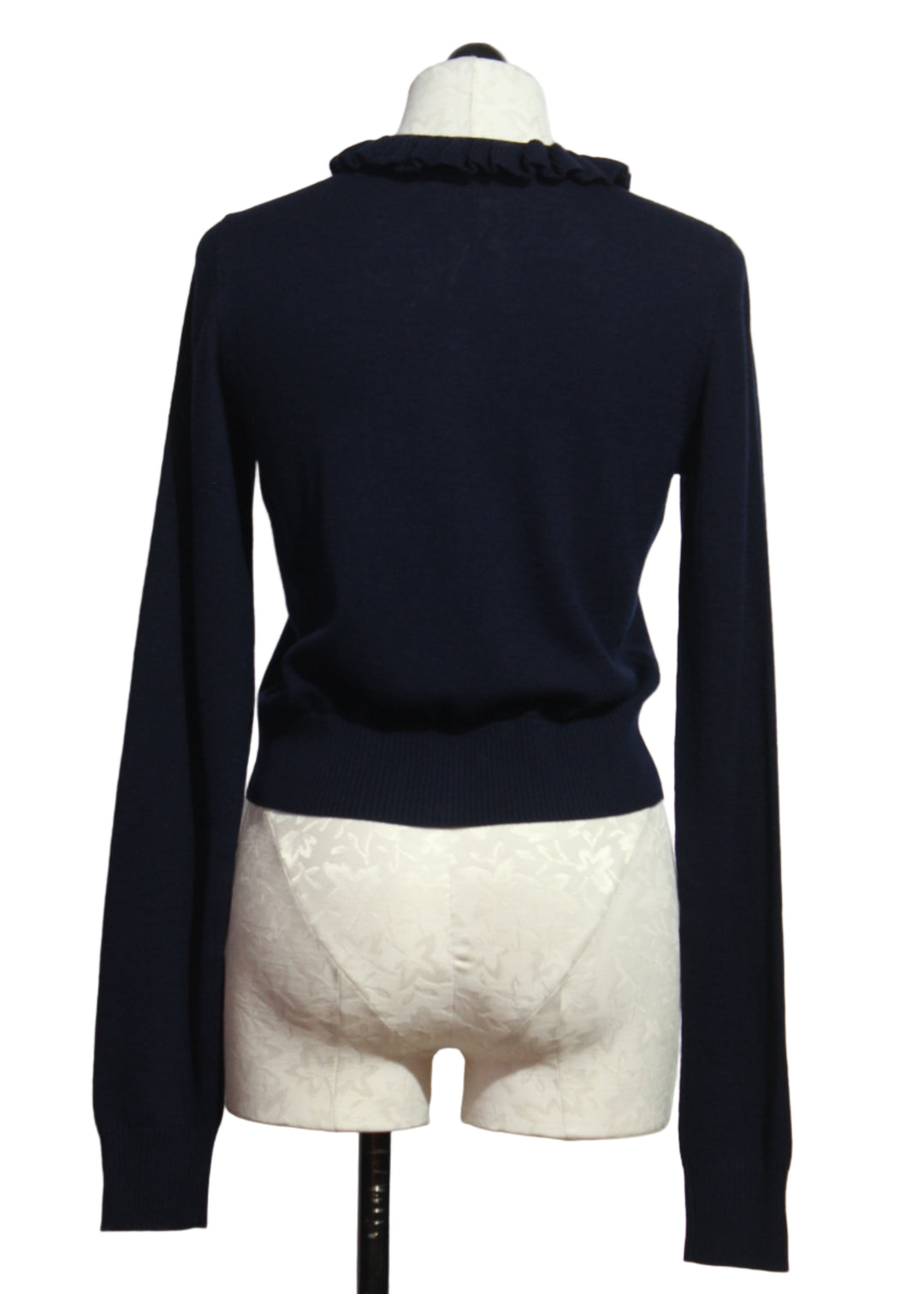 back view of The Meet the Parents Cardigan by Favorite Daughter in Navy