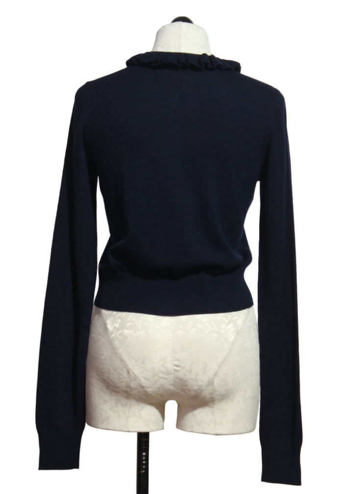 back view of The Meet the Parents Cardigan by Favorite Daughter in Navy