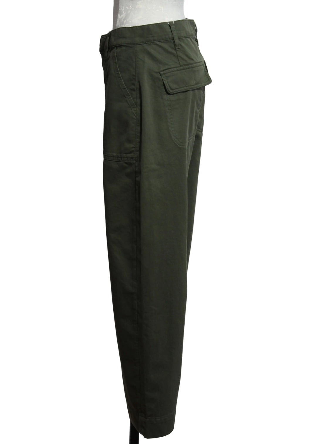 side view of The Major Pant by Favorite Daughter in Army