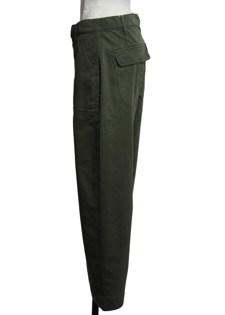 side view of The Major Pant by Favorite Daughter in Army