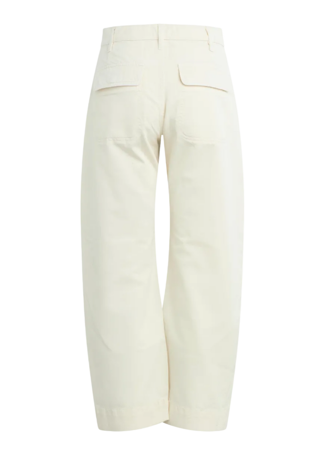 back view of The Major Pant in White White by Favorite Daughter