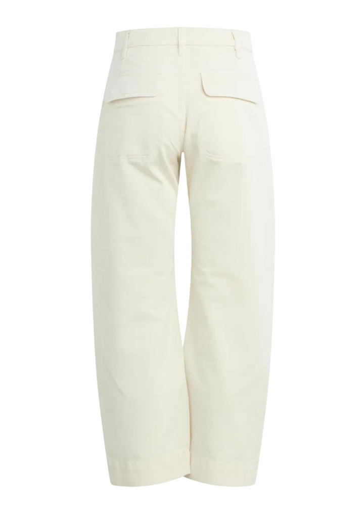 back view of The Major Pant in White White by Favorite Daughter