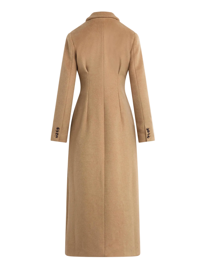 back view of The Metropolitan Coat by Favorite Daughter in Camel