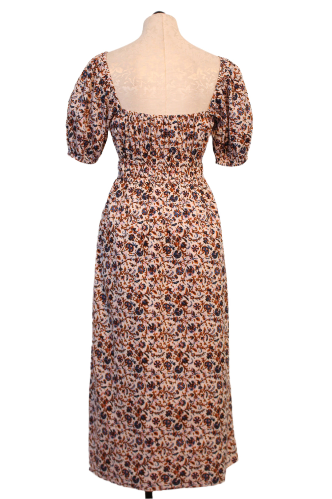 back view of Faye Midi Dress by Cleobella in the Bellucci Print