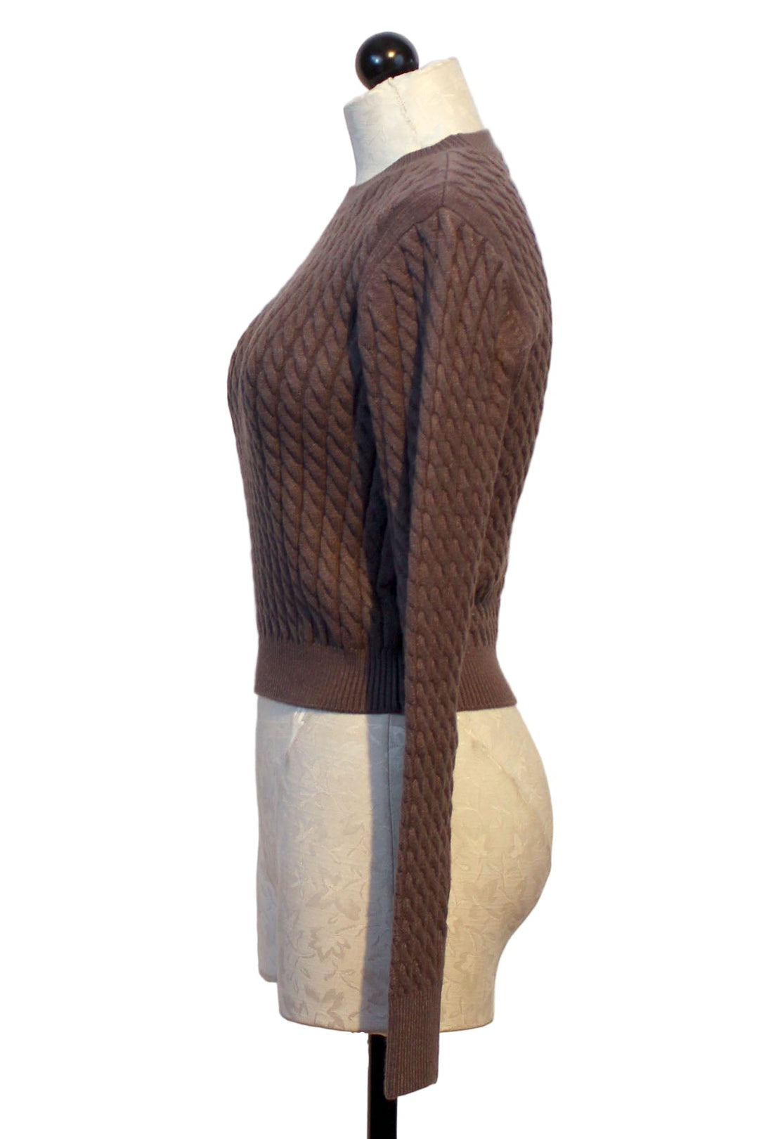 side view of Grey Shadow The Feel Good Sweater by Favorite Daughter