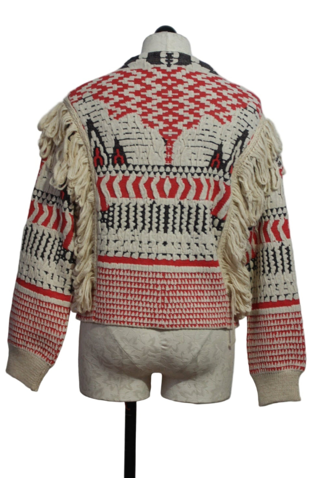 Fringed Cantos Jacket-Aldo Martins in Rojo