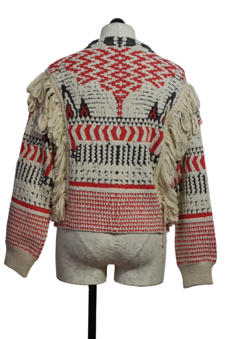 Fringed Cantos Jacket-Aldo Martins in Rojo