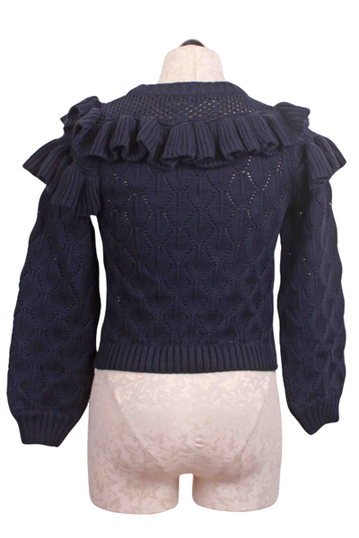 side view of Indigo Giada Sweater by Cleobella