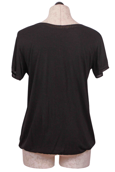 Back view of Black Short Sleeve Good Day T by Scandal Italy