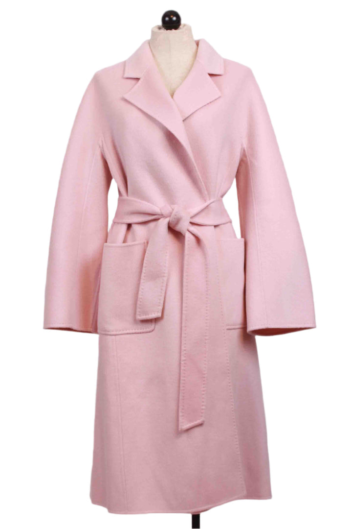 Powder Pink Greyson Wool Coat by Generation Love