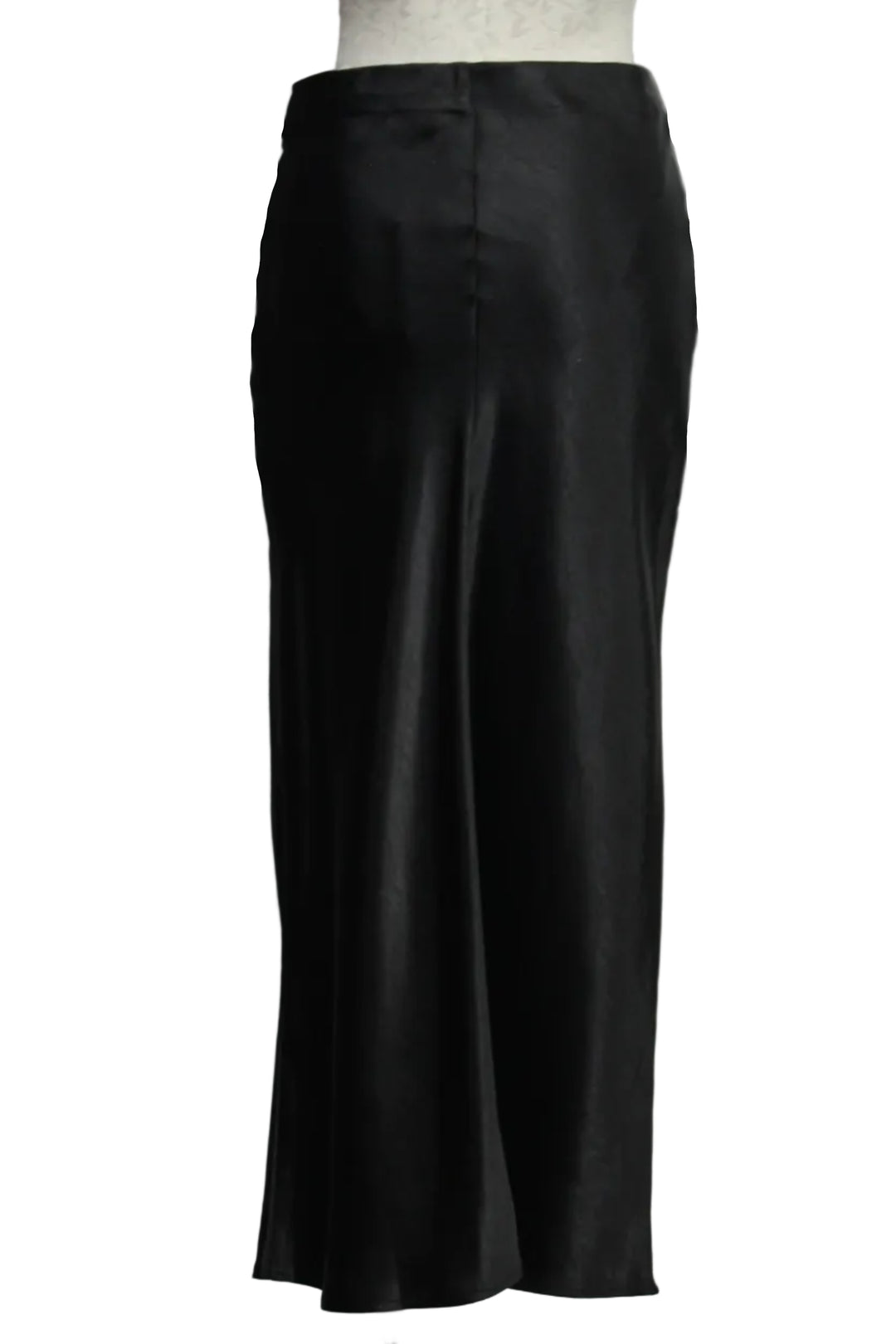 back view of the black Ari Midi Skirt by Melissa Nepton