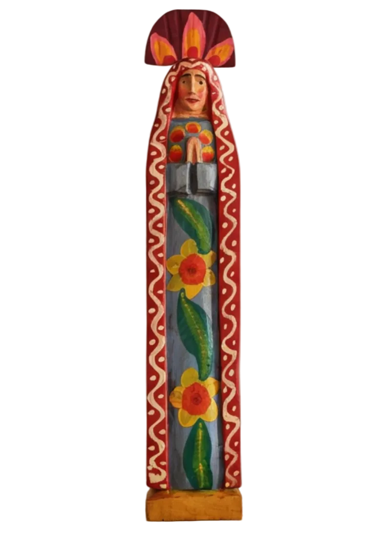 The Wooden Virgin Guadalupe Figurine by Magnolia Casual