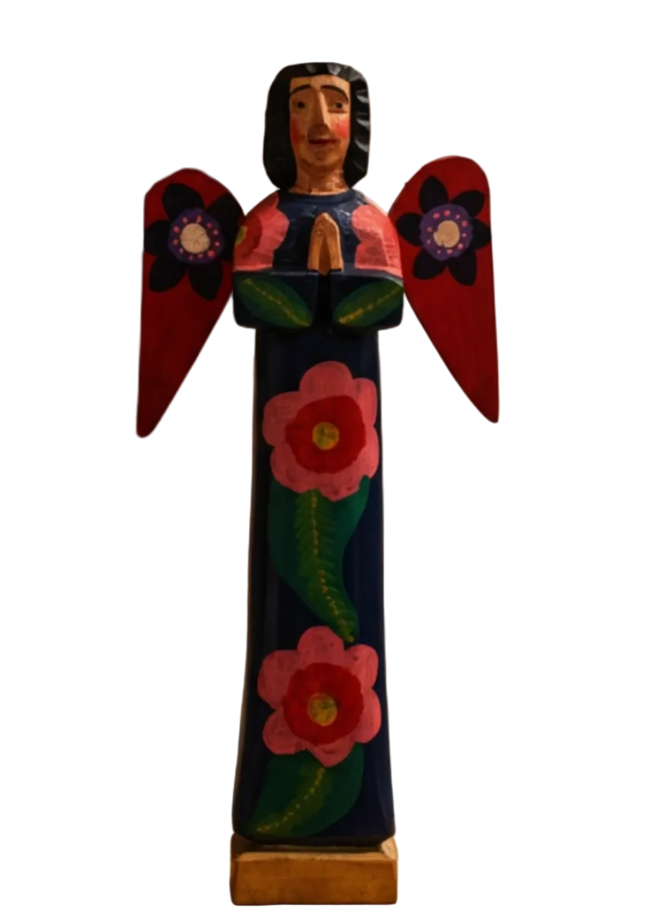 Handpainted Wooden Angel Figurine by Magnolia Casual