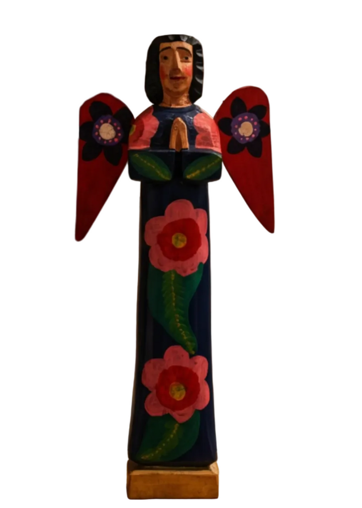 Handpainted Wooden Angel Figurine by Magnolia Casual