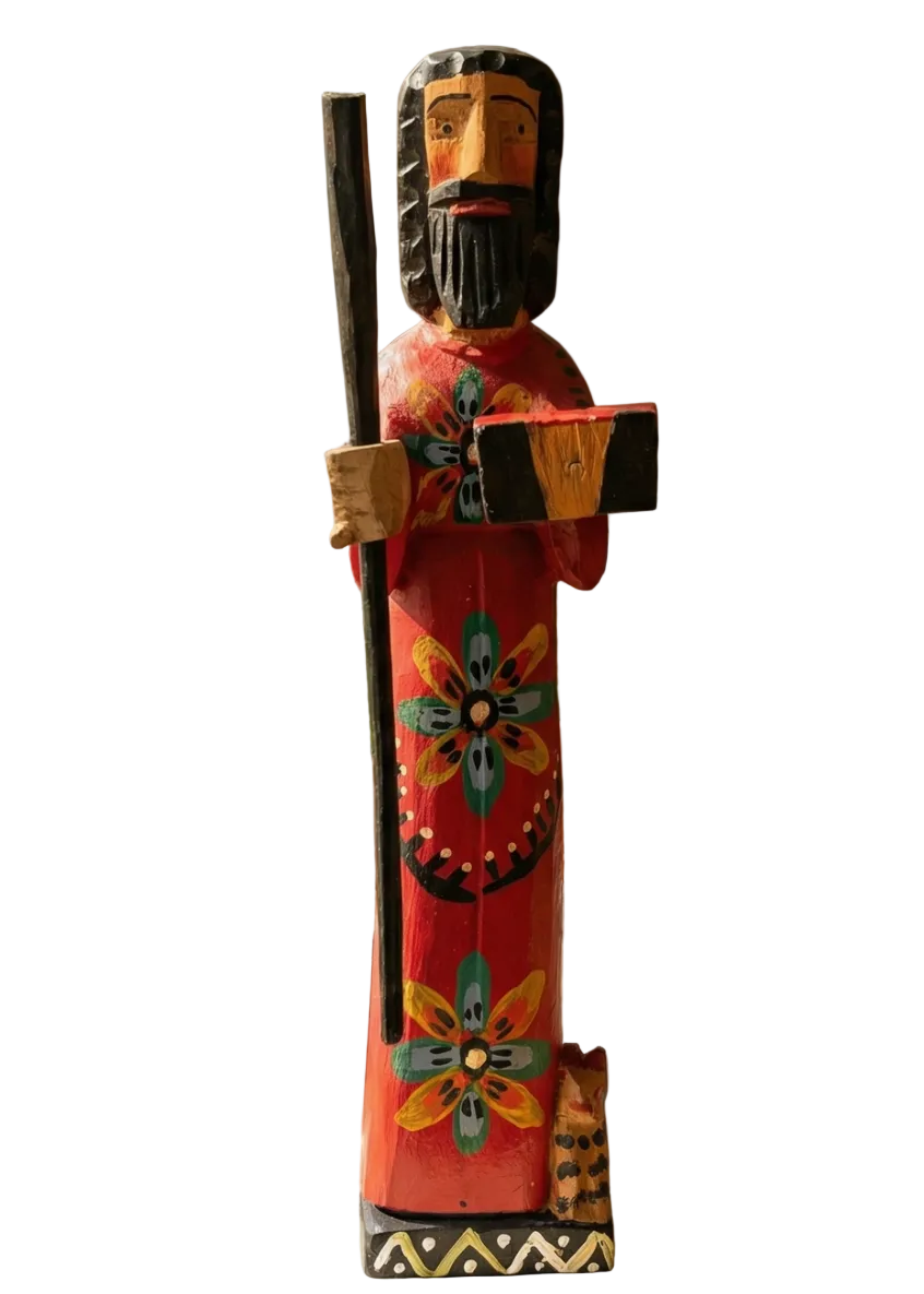  Wooden Saint John Figurine by Magnolia Casual 