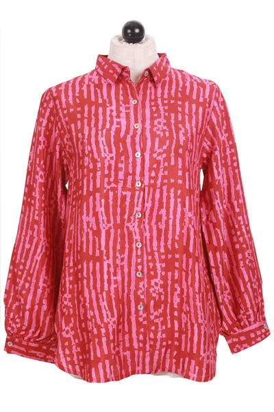 Red Striped Katie Blouse by Little Journeys