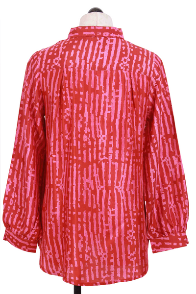 back view of Red Striped Katie Blouse by Little Journeys