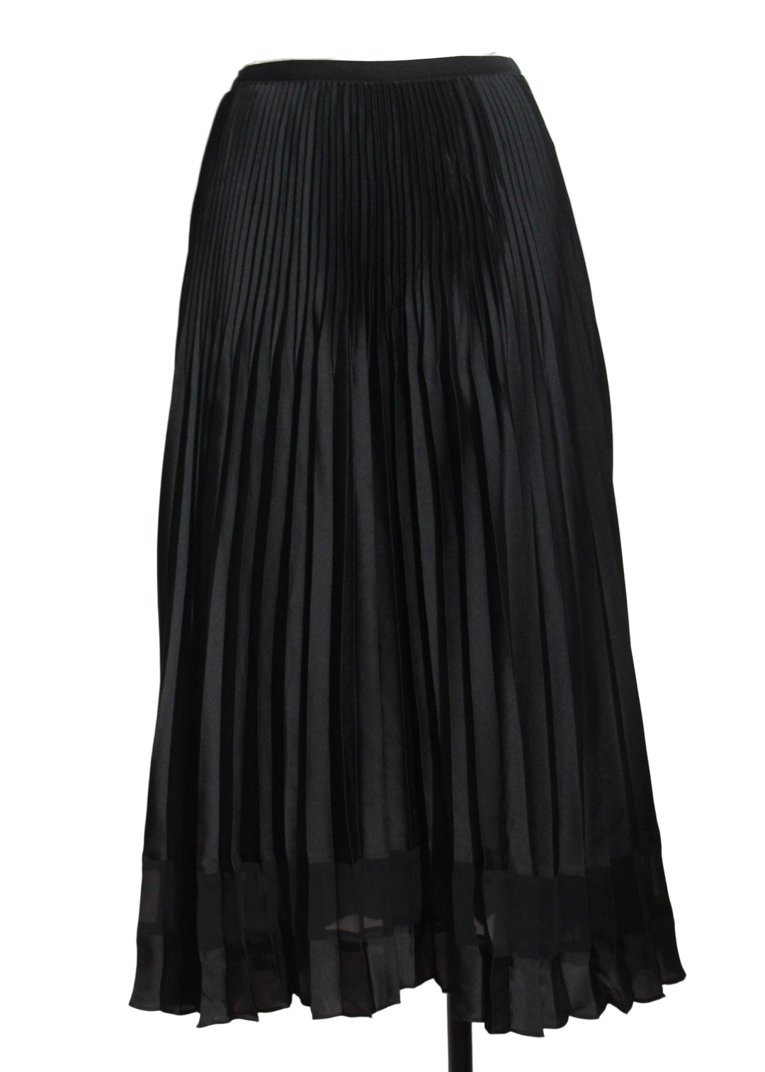Black pleated draped Claudia Skirt by Cartolina