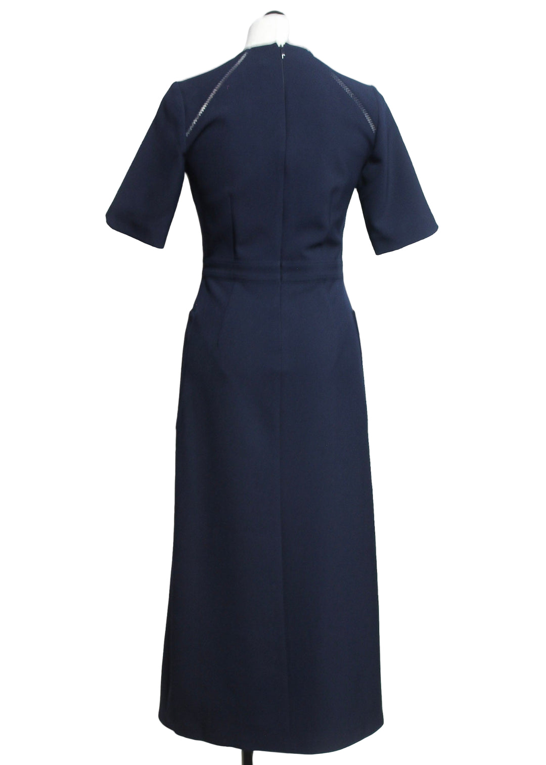 back view of Dark Navy Bobbi Dress by Cartolina