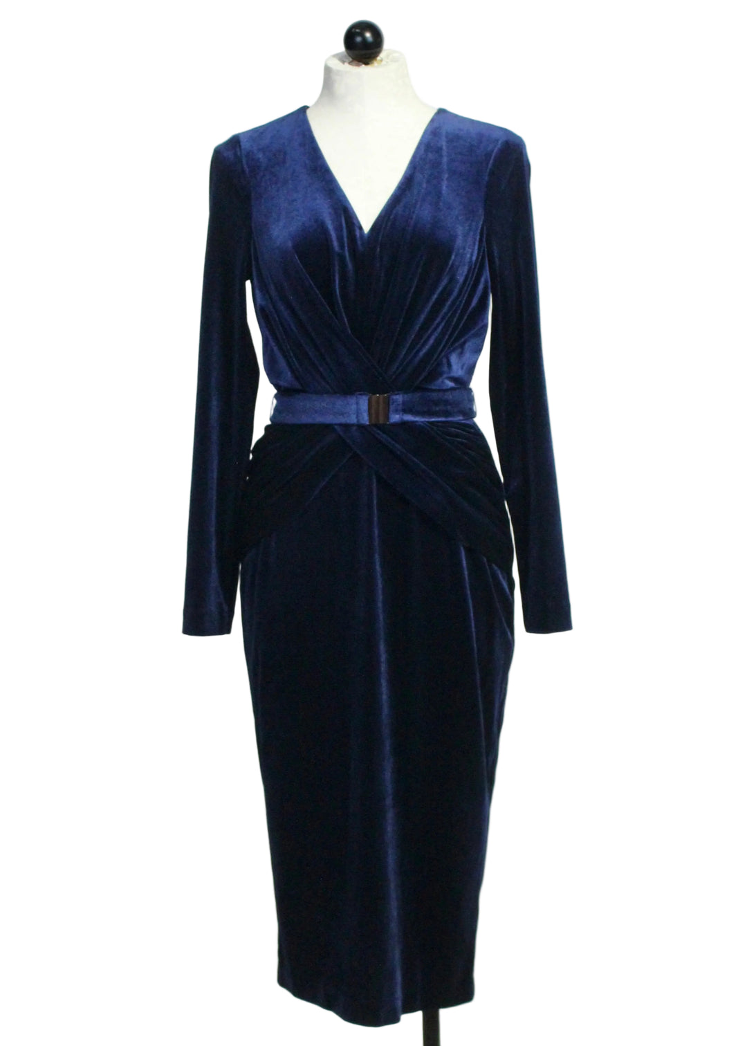 Sapphire Ulla Velour Dress by Cartolina