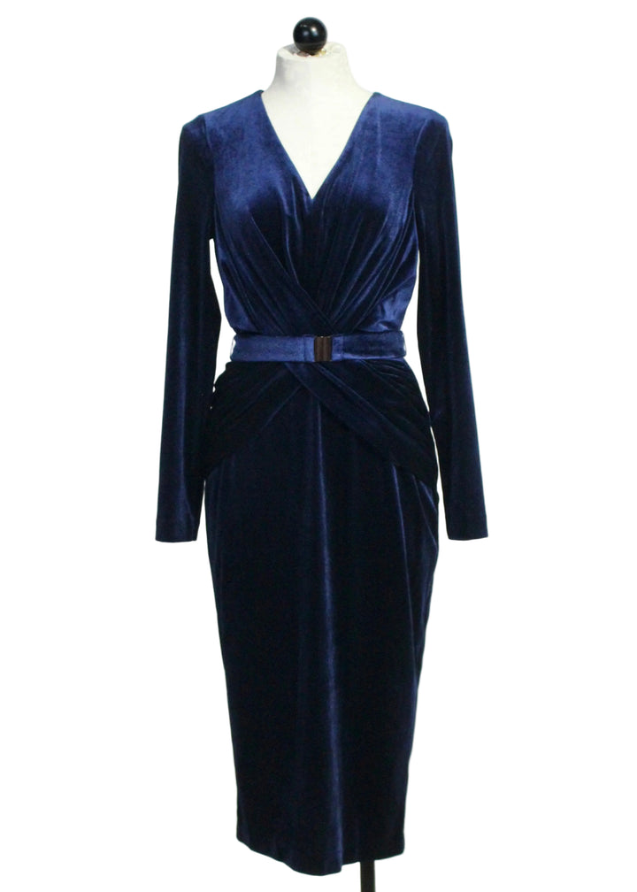 Sapphire Ulla Velour Dress by Cartolina