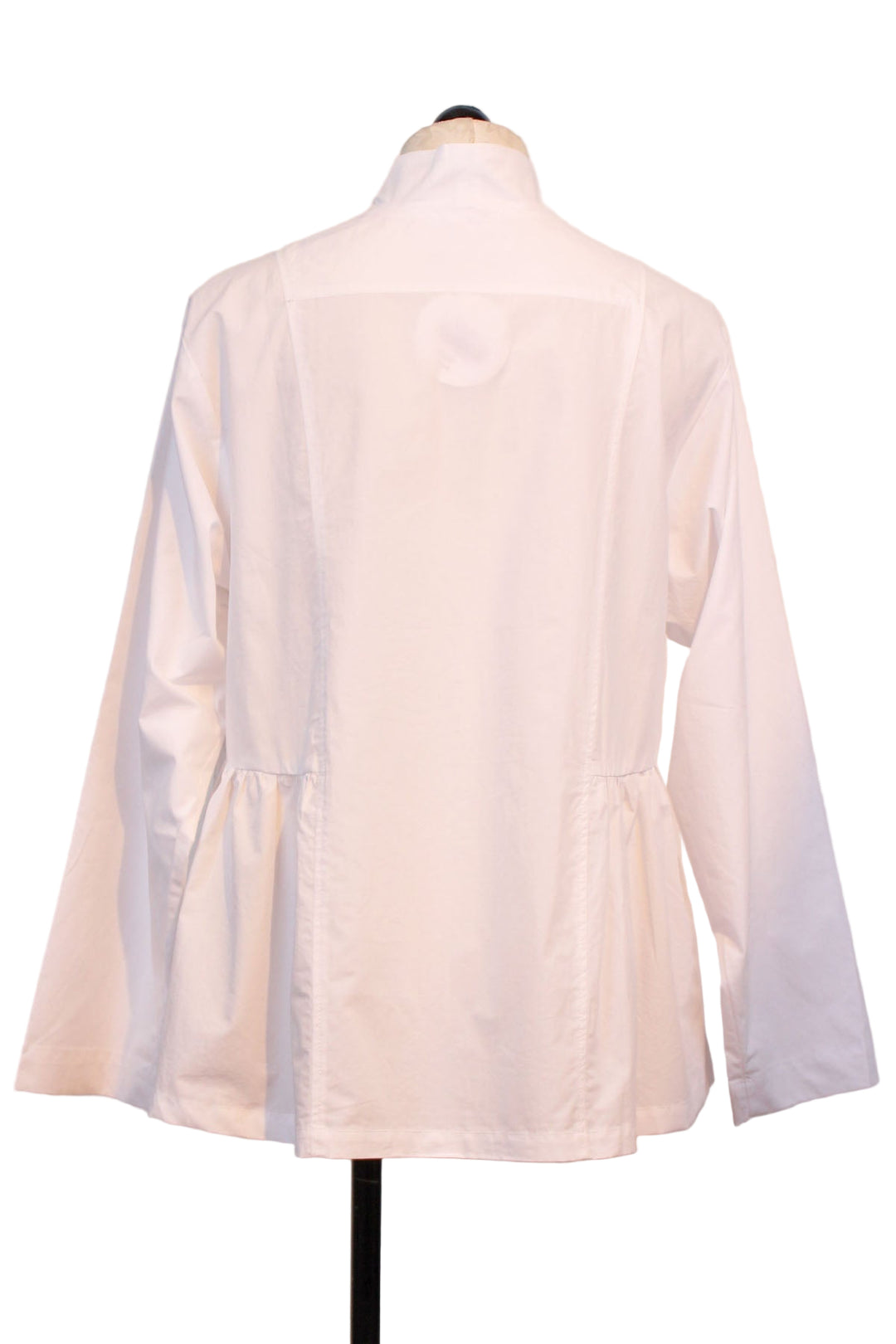 back view of White Peplum Blouse by Alembika