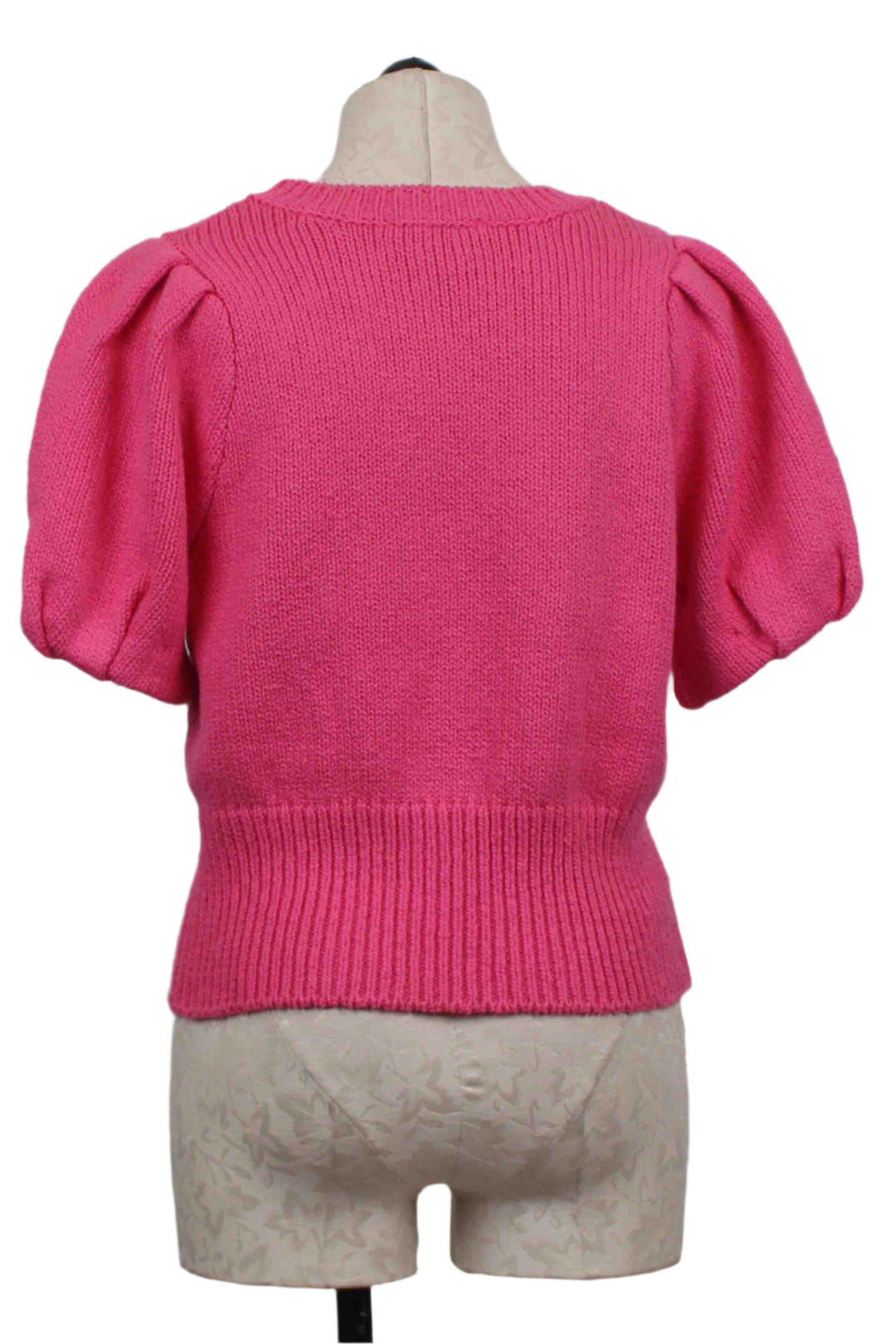 back view of Harvey Pleated Sleeve Sweater by Fifteen Twenty