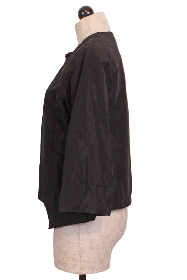 side view of Black Arturo Jacket by Kozan